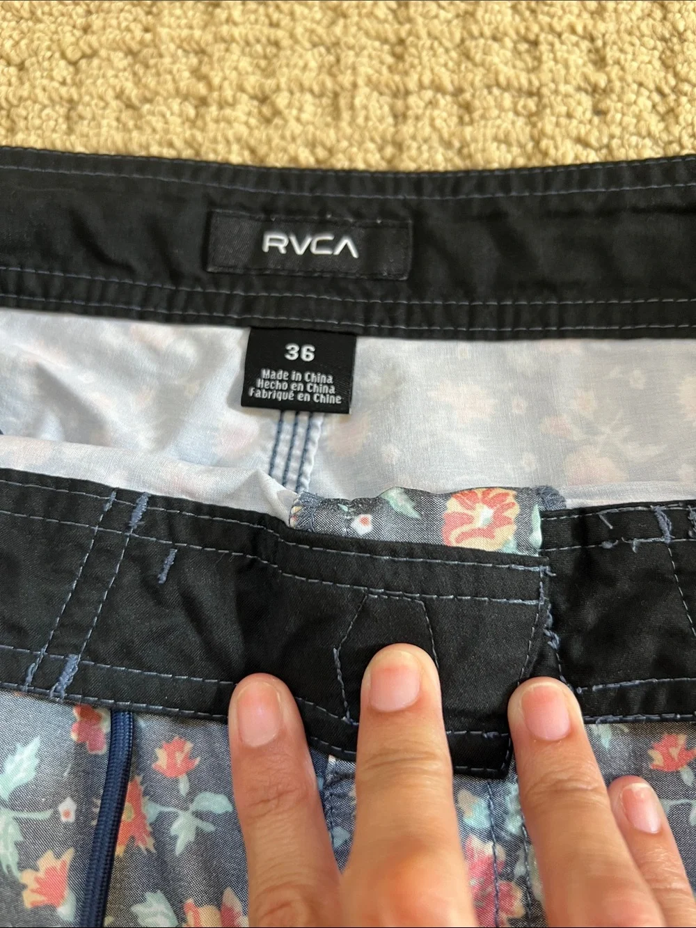 RVCA Men’s Bundle of Blue Patterned Board Shorts